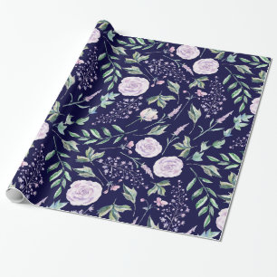 Papel De Presente Padrão 2 de contos de fadas florais pastel colorid