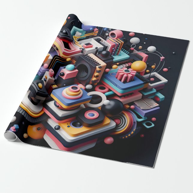 Papel De Presente Padrão 3 (Desenrolado)