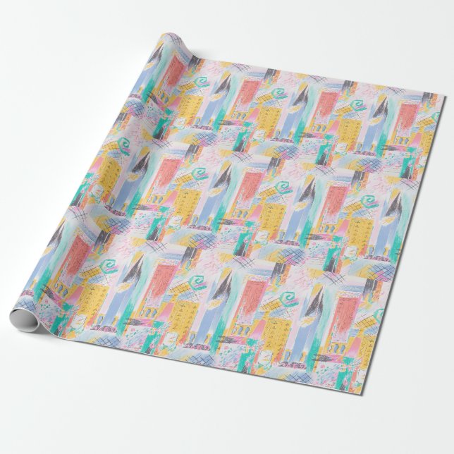 Papel De Presente padrão abstrato (Desenrolado)