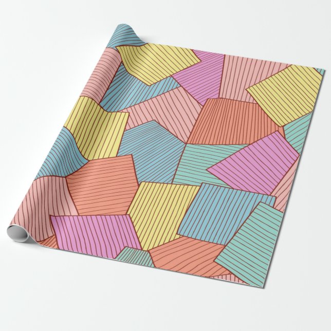 Papel De Presente padrão abstrato (Desenrolado)