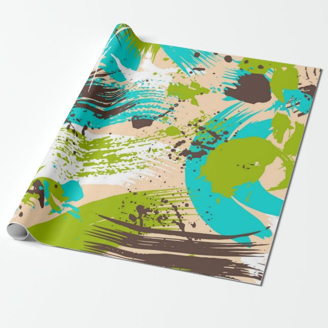 Papel De Presente Padrão abstrato (Desenrolado)