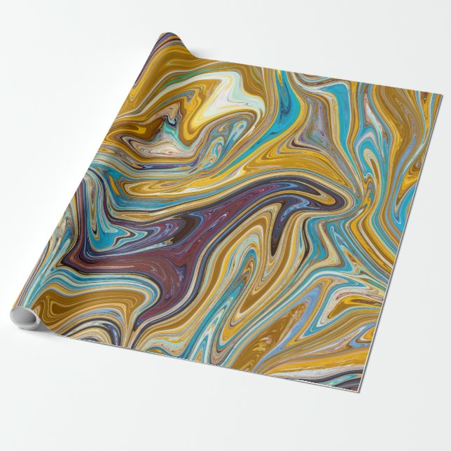 Papel De Presente padrão abstrato contínuo (Desenrolado)