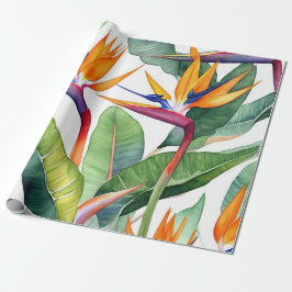 Papel De Presente padrão abstrato de flores de fezes com botões bril