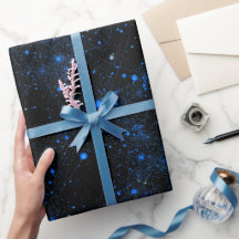 Padrão Abstrato de Poeira de Estrela Azul Cósmica