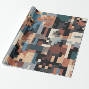 Papel De Presente padrão abstrato pixel