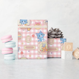 Papel De Presente Padrão Anime Tom and Jerry Bakery