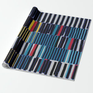 Papel De Presente padrão assimétrico de colagem de abstrato. Traç