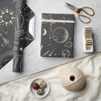 Papel De Presente Padrão Astronômico