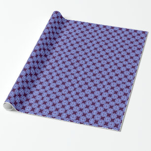 Papel De Presente Padrão Azul Masculino