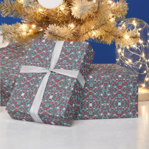 Papel De Presente Padrão baublico de Natal