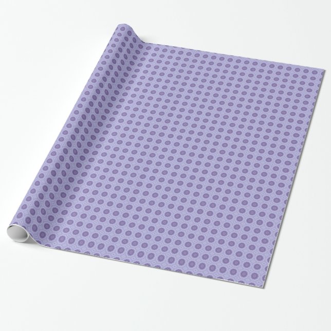 Papel De Presente Padrão Bonito em Lavanda #2 (Desenrolado)