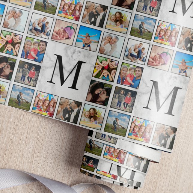 Papel De Presente Padrão Branco da Pedra Marble (Criador carregado)