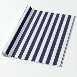 Papel De Presente Padrão brilhante de Marinho escuro azul e branco c<br><div class="desc">Folhas azuis simples de marinho embrulhando papel - perfeito para casamentos,  chás de panela e aniversários.</div>