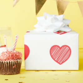 Papel De Presente Padrão cardíaco!