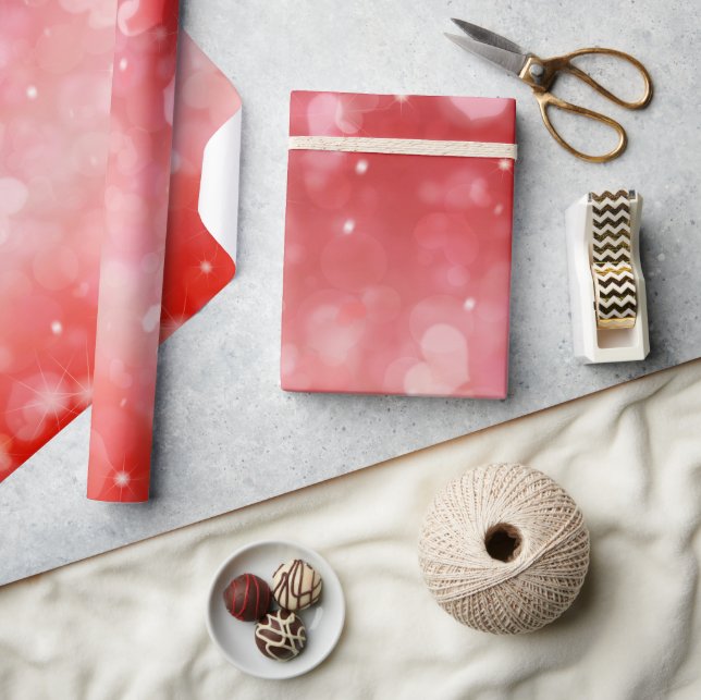 Papel De Presente Padrão cardíaco (Artesanato)