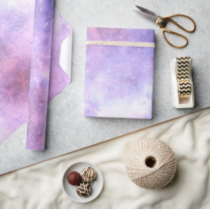 Papel De Presente Padrão Celestial Cosmic Galaxy