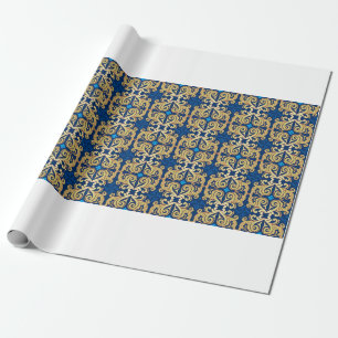 Papel De Presente Padrão clássico de ornamentados ornamentais clá