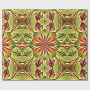 Papel De Presente Padrão clássico de tendência multicoloração vibran