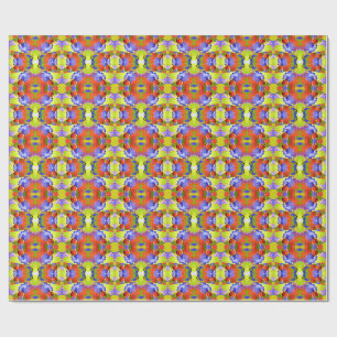 Papel De Presente Padrão clássico de tendência multicoloração vibran