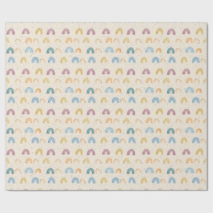 Papel De Presente Padrão Colorido do Arco-Íris Sem Costura