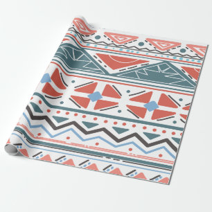 Papel De Presente Padrão Colorido Minimalista - Arte Geométrica Mode