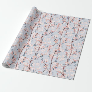 Papel De Presente Padrão com delicadas flores de primavera sakura
