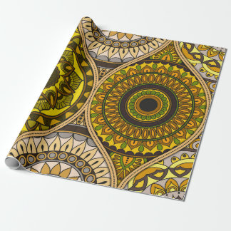 Papel De Presente Padrão com mandalas. Elementos decorativos venosos