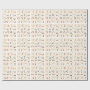 Papel De Presente Padrão contínuo de Arcos Arco-íris Boho