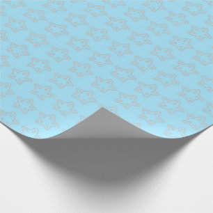 Papel De Presente Padrão contínuo de estrelas-do-mar fofas