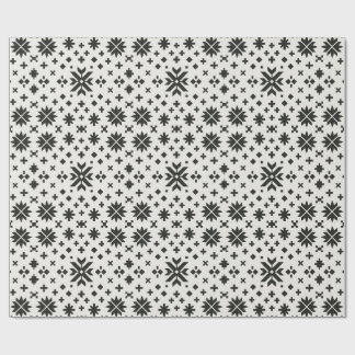 Papel De Presente Padrão contínuo de geometria folk minimalista