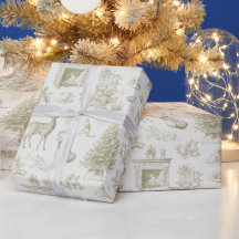 Padrão contínuo de Toile Vintage de Inverno de Fer