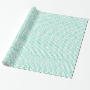 Papel De Presente Padrão Cute Chevron Verde Menta