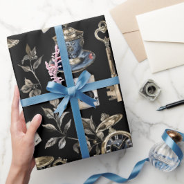 Papel De Presente Padrão da Alice no País das Maravilhas