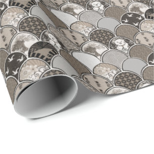 Papel De Presente Padrão da escala de peixes