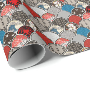 Papel De Presente Padrão da escala de peixes