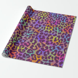 Papel De Presente Padrão da pele do leopardo. Repetição da ba de ani