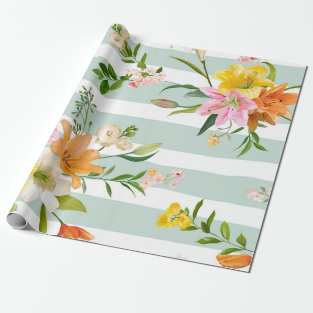 Papel De Presente Padrão da ventoinha (Desenrolado)
