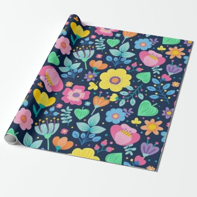 Papel De Presente Padrão da ventoinha (Desenrolado)
