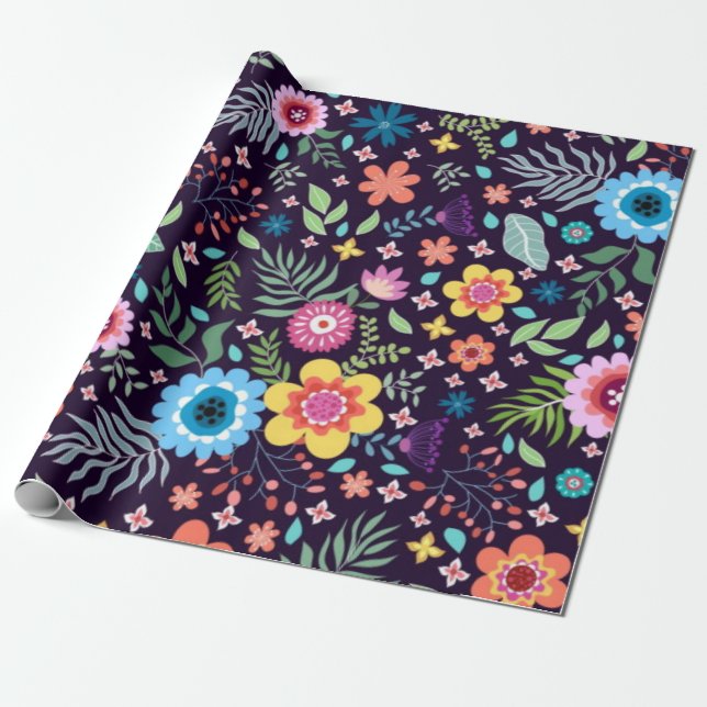 Papel De Presente Padrão da ventoinha (Desenrolado)
