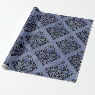 Papel De Presente Padrão Damask