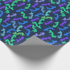 Papel De Presente Padrão das sereias