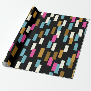 Papel De Presente Padrão de abstrato com formas geométricas texturiz
