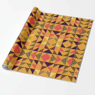 Papel De Presente Padrão de abstrato de triângulo sem soldadura co