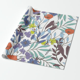 Papel De Presente padrão de abstrato elegância com fundo floral. 