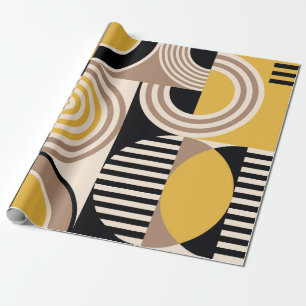 Papel De Presente Padrão de abstrato geométrico moderno. Design de