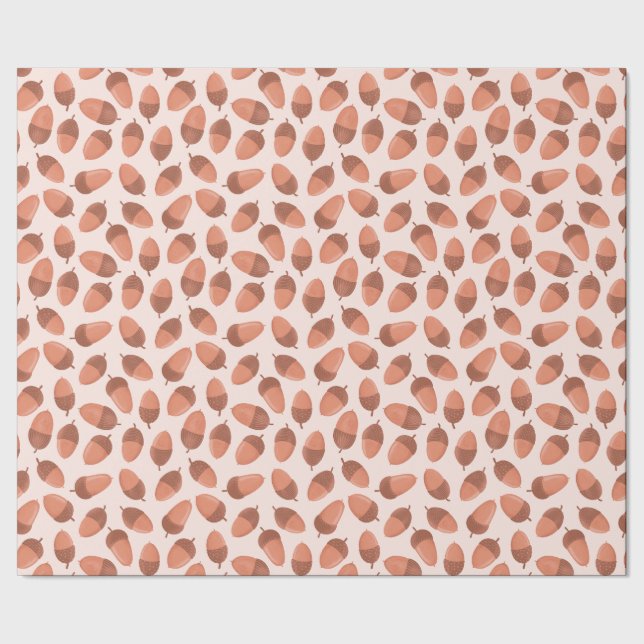 Papel De Presente Padrão de Acorn (Barra)