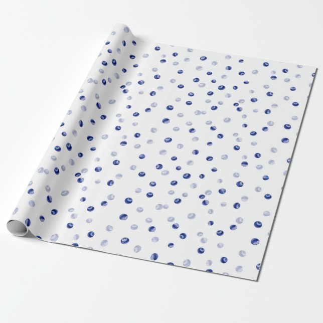 Papel De Presente Padrão de Airelas Espalhadas (Desenrolado)