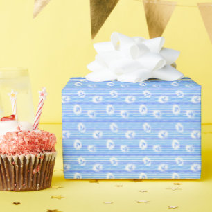 Papel De Presente Padrão de Âncora de Água