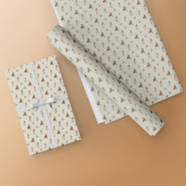 Papel De Presente Padrão de Anel de Cavalo Vintage