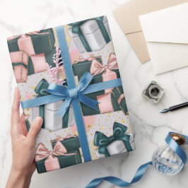 Papel De Presente Padrão de Aniversário